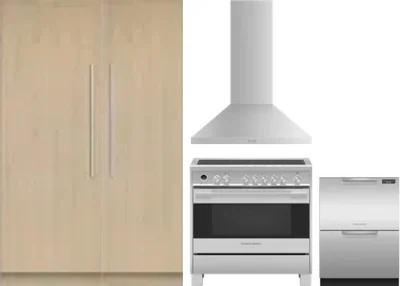 5 Piece Package Includes Refrigerator, Freezer, Range, Hood And Dishwasher